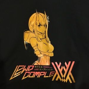 Large Lewd Complex anime tee shirt